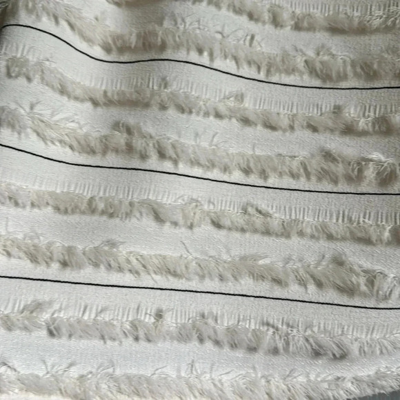 Anthropologie Maeve | top with straps | back keyhole & eyelash stripe | size 14 - Picture 2 of 6